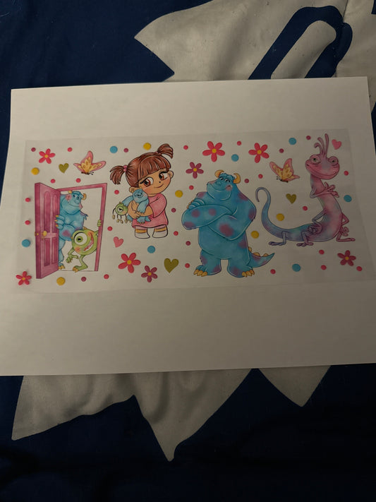 16oz Monster Inc Decals