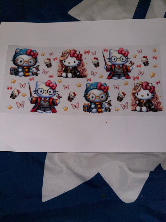 16oz Harry Potter hello kitty decal