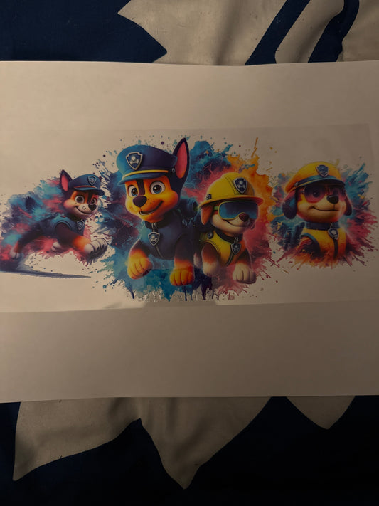 16oz Paw Patrol decal