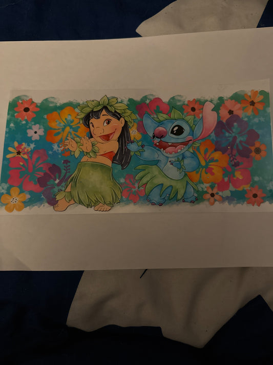 16oz lilo and stitch decal